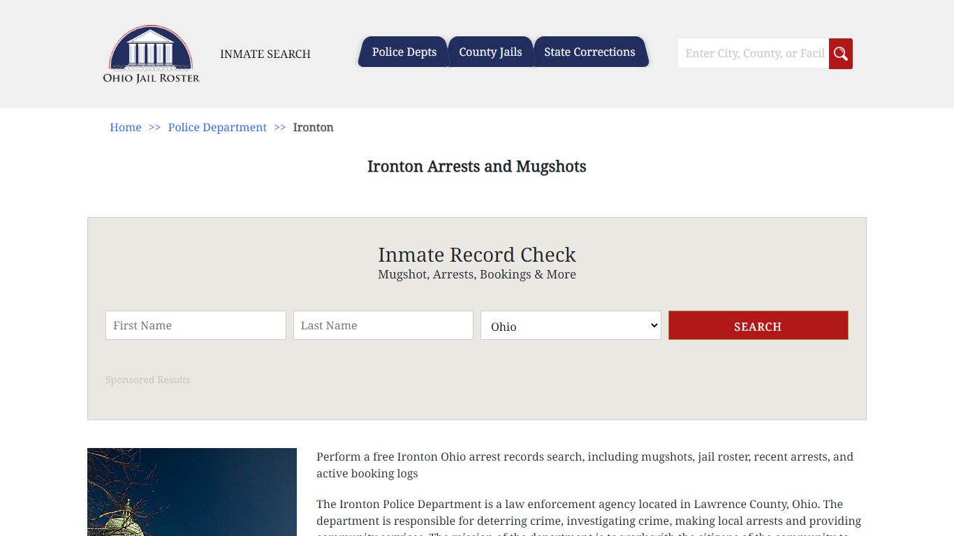 Ironton Arrests and Mugshots | Jail Roster Search